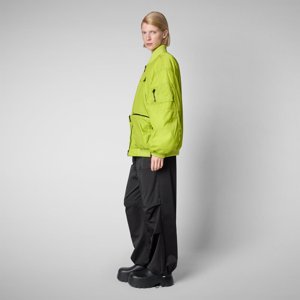 Save the duck Giacca bomber unisex Usher in verde lime Nuova