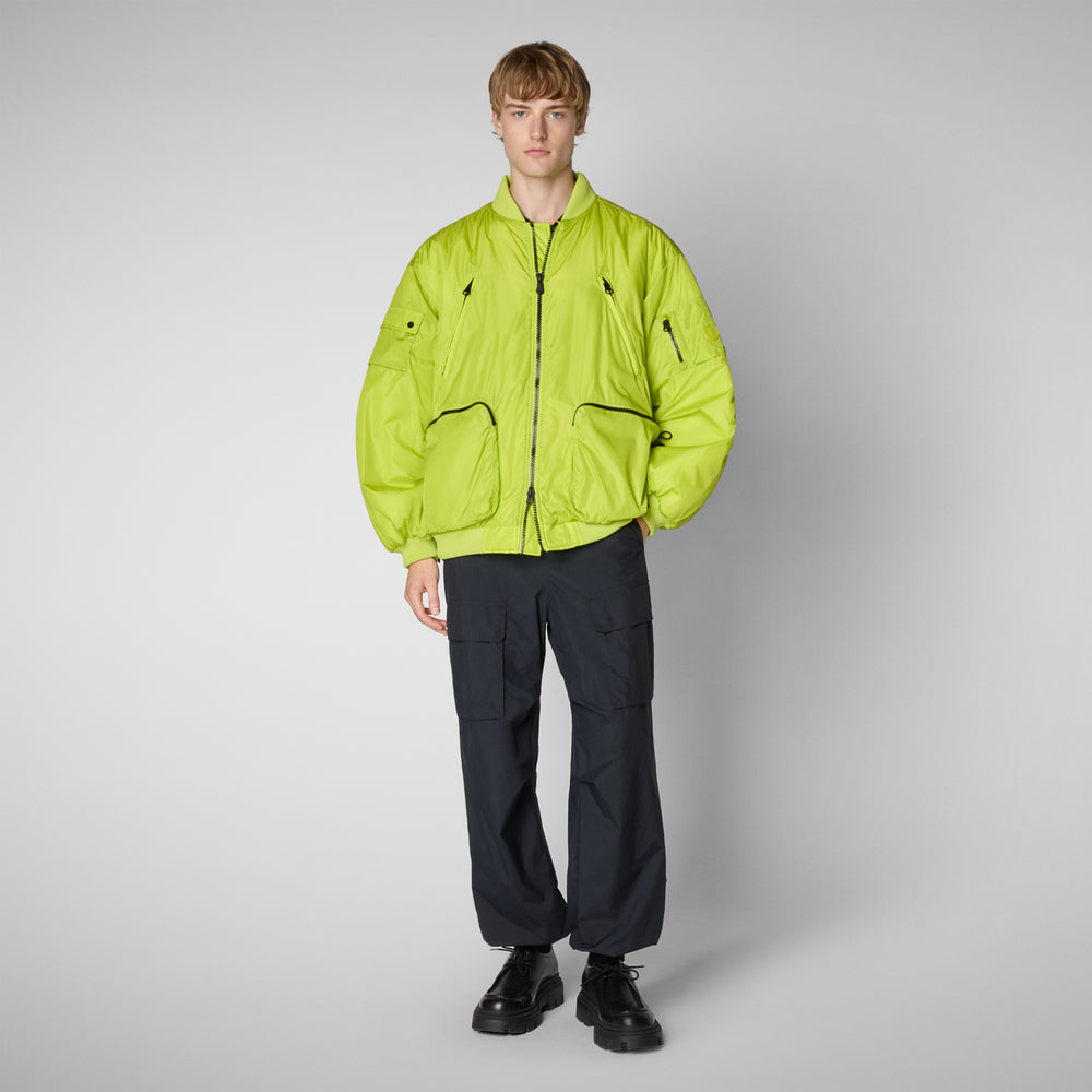 Save the duck Giacca bomber unisex Usher in verde lime Nuova