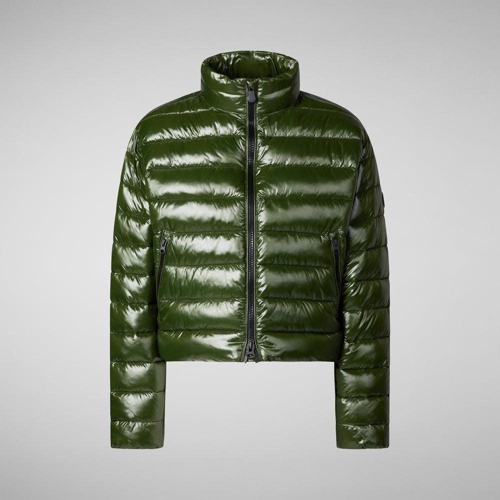 Save the duck PIUMINO ANIMAL FREE DONNA MYRA VERDE BOSCO Negozi Online
