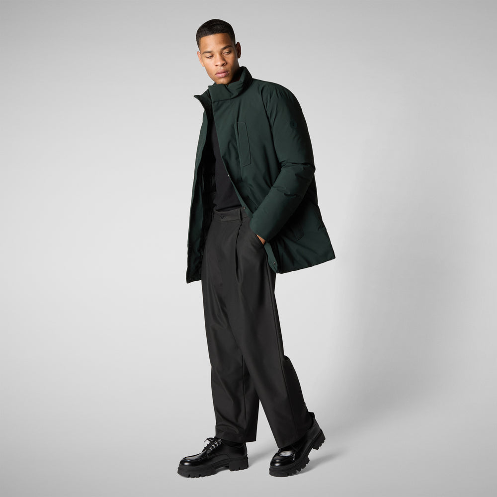 Save the duck PARKA UOMO SESLE VERDE NERO Economico