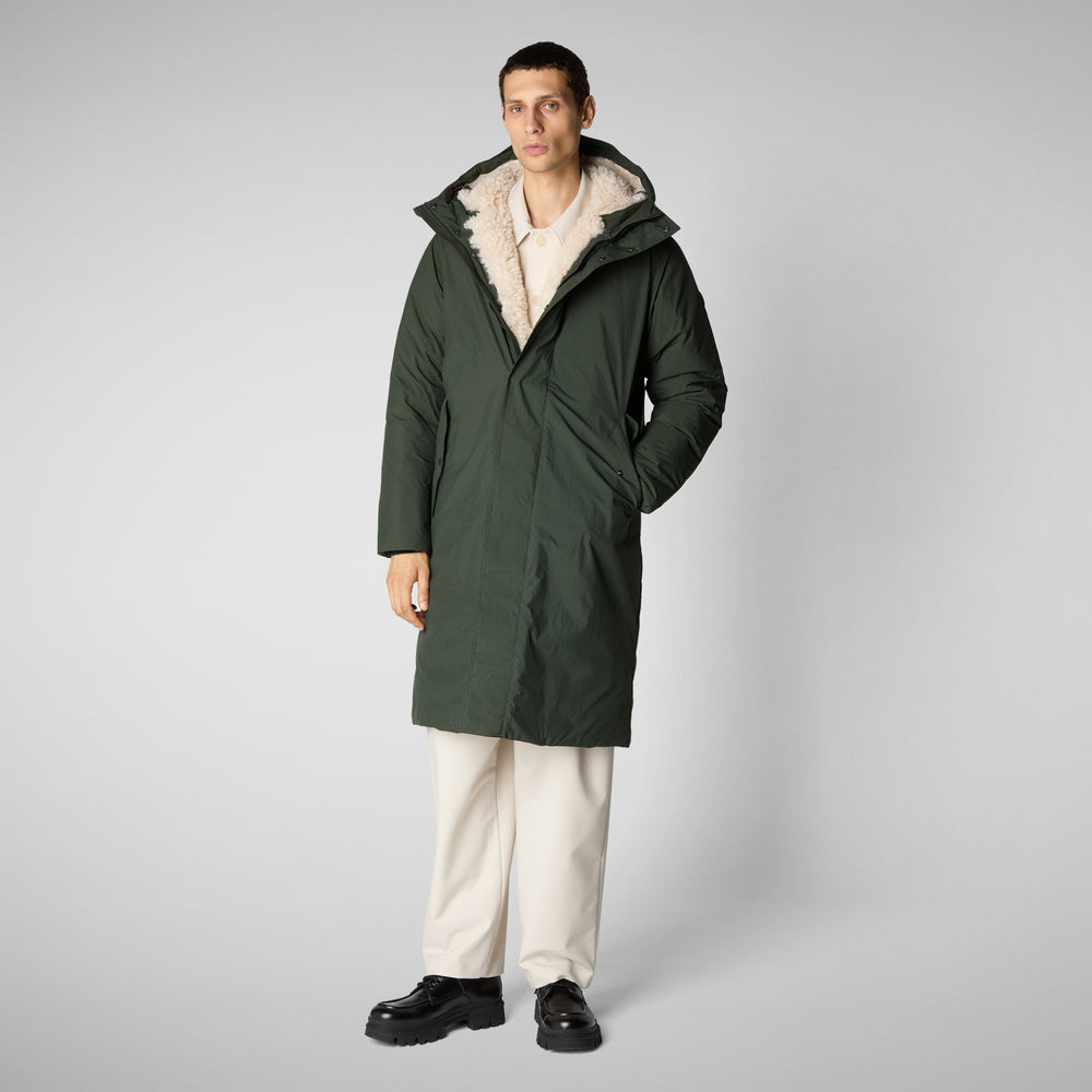 Save the duck PARKA UOMO KILLIAN IN LAND GREEN Fornitura limitata