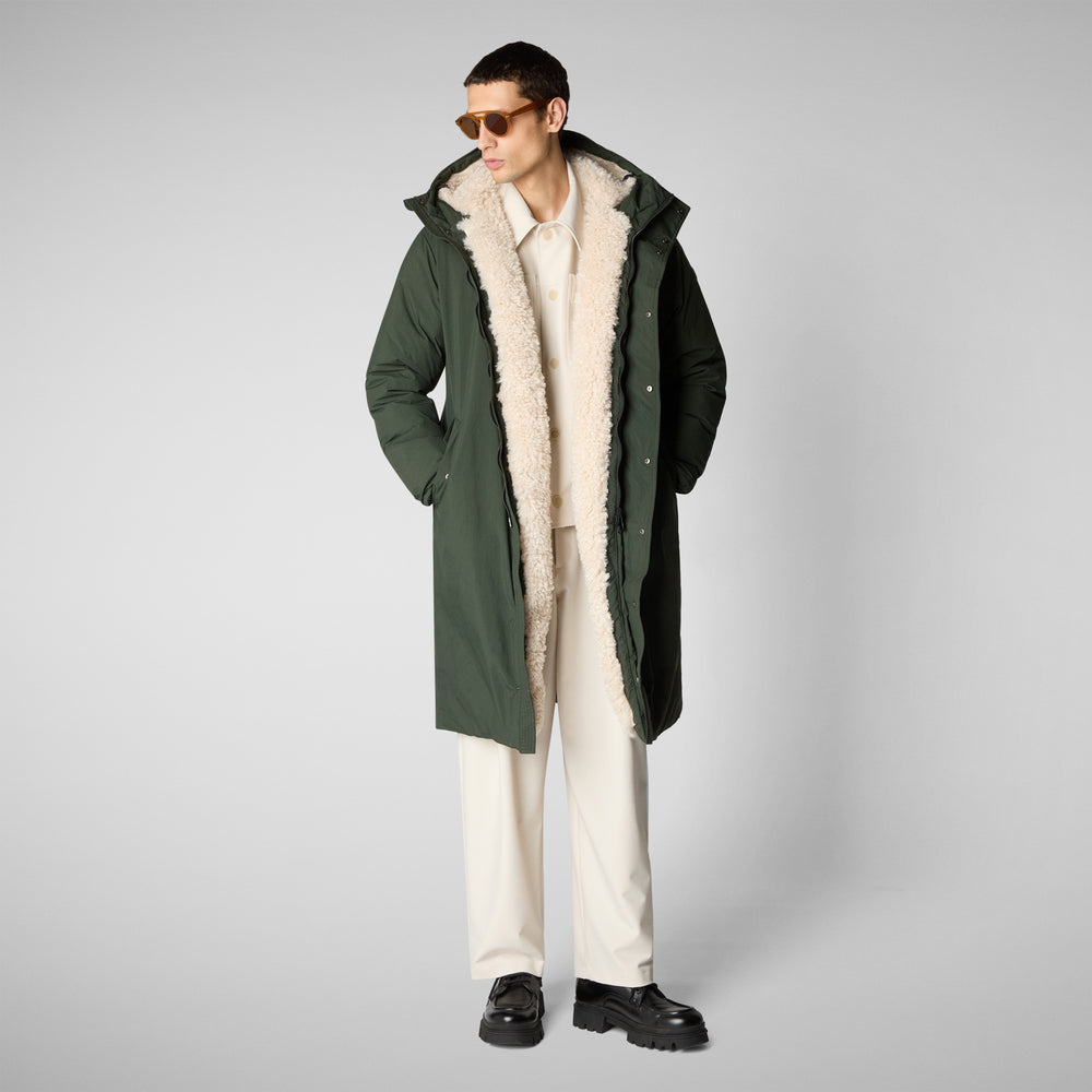 Save the duck PARKA UOMO KILLIAN IN LAND GREEN Fornitura limitata