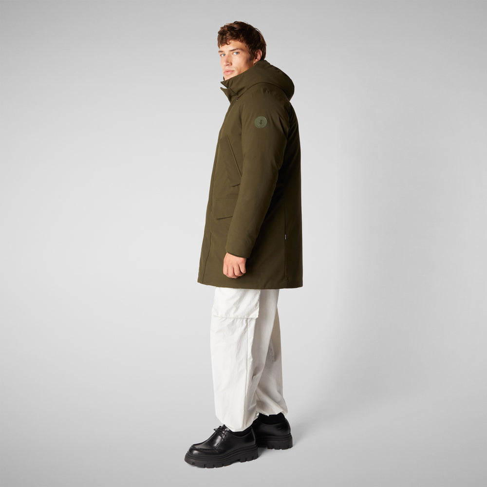 Save the duck PARKA UOMO WILSON IN LAND GREEN Outlet