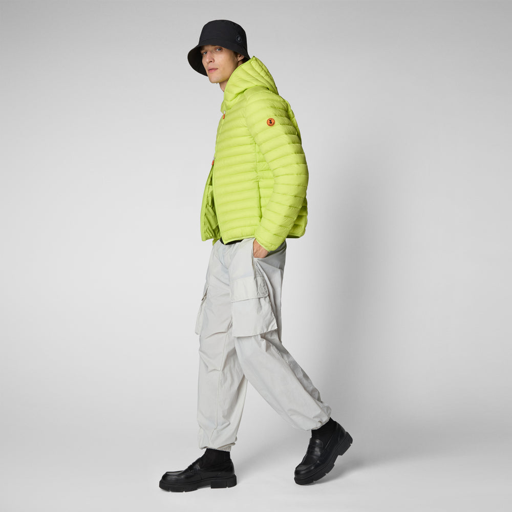 Save the duck PIUMINO ANIMAL FREE CON CAPPUCCIO UOMO DONALD VERDE LIME Offerte