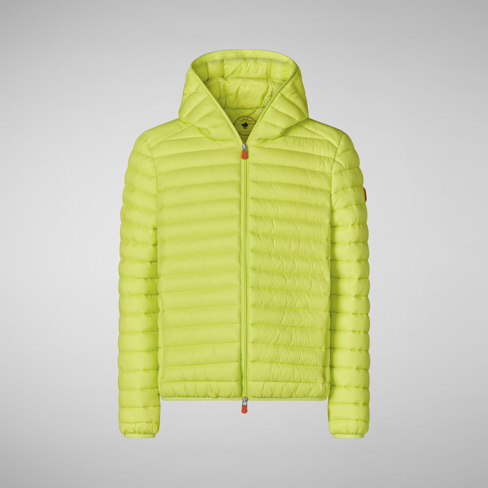 Save the duck PIUMINO ANIMAL FREE CON CAPPUCCIO UOMO DONALD VERDE LIME Offerte