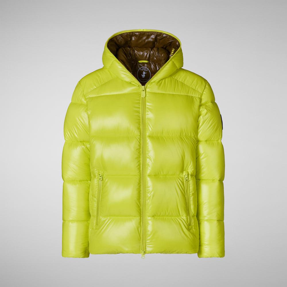 Save the duck PIUMINO ANIMAL FREE CON CAPPUCCIO UOMO EDGARD VERDE LIME Hotsell