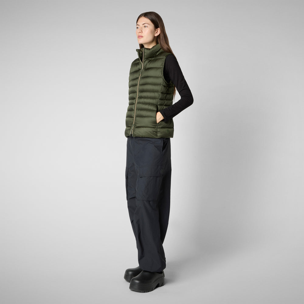 Save the duck GILET DONNA LYNN VERDE BOSCO 2025