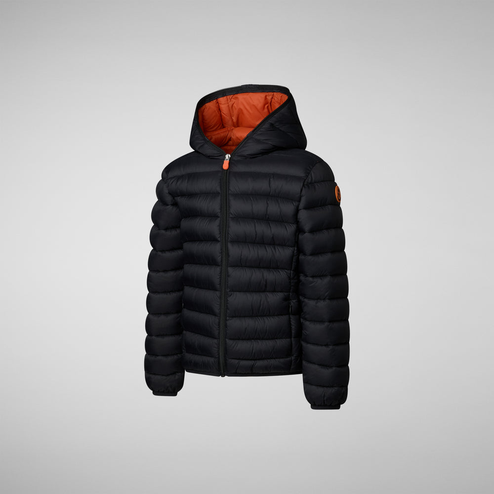 Save the duck PIUMINO ANIMAL FREE BAMBINO DONY NERO E GIALLO Negozi Online