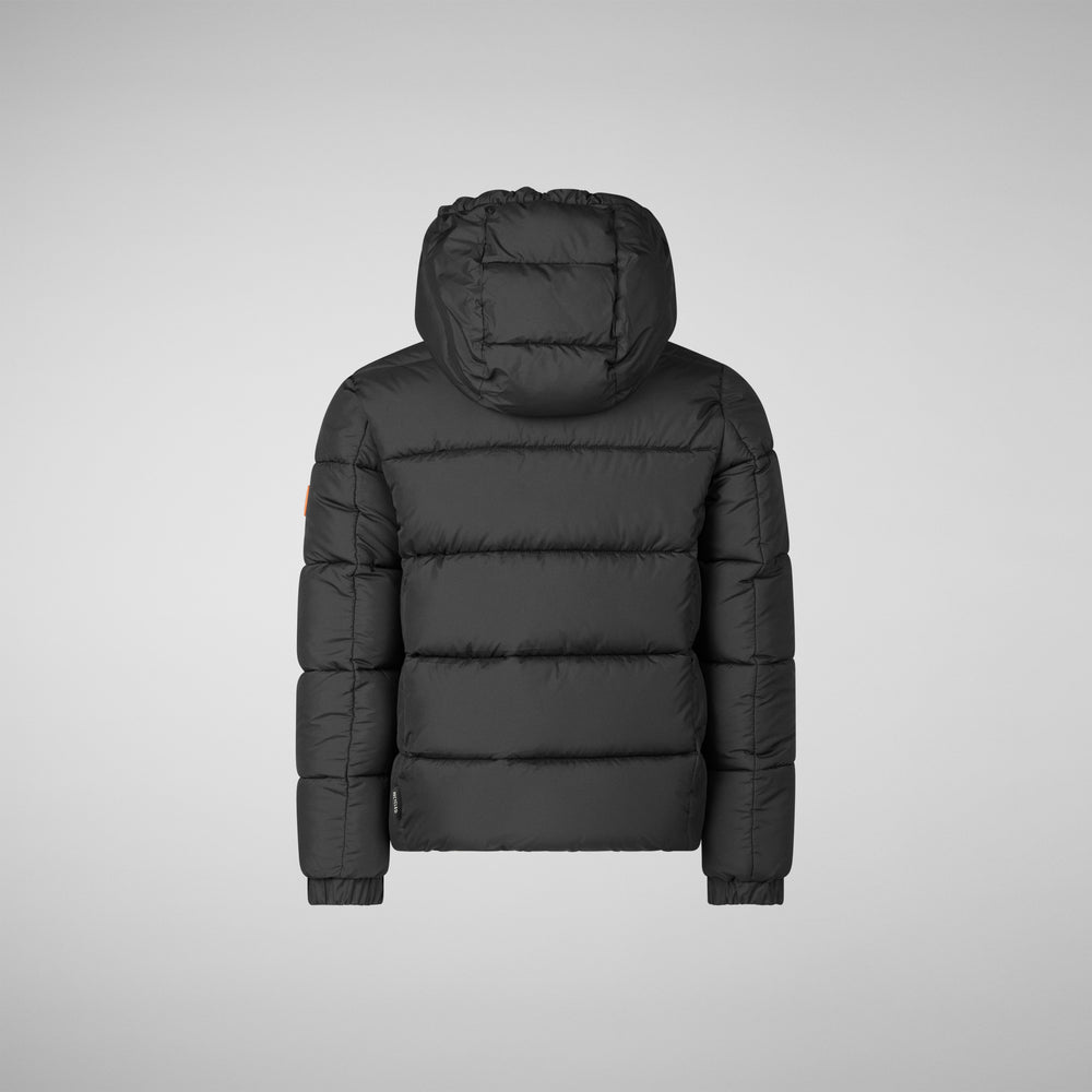 Save the duck PIUMINO ANIMAL FREE BAMBINO FOSTER NERO Sottocosto