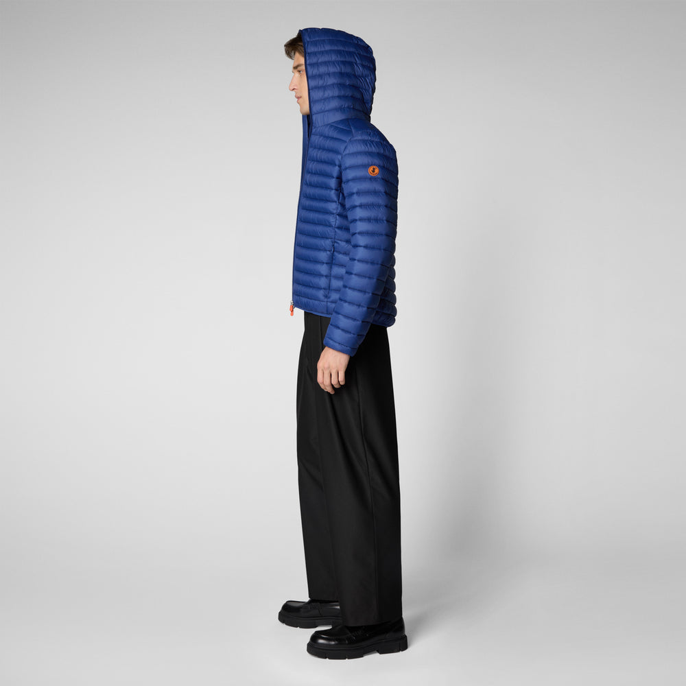 Save the duck Piumino animal free con cappuccio uomo Donald blu elettrico Offerta