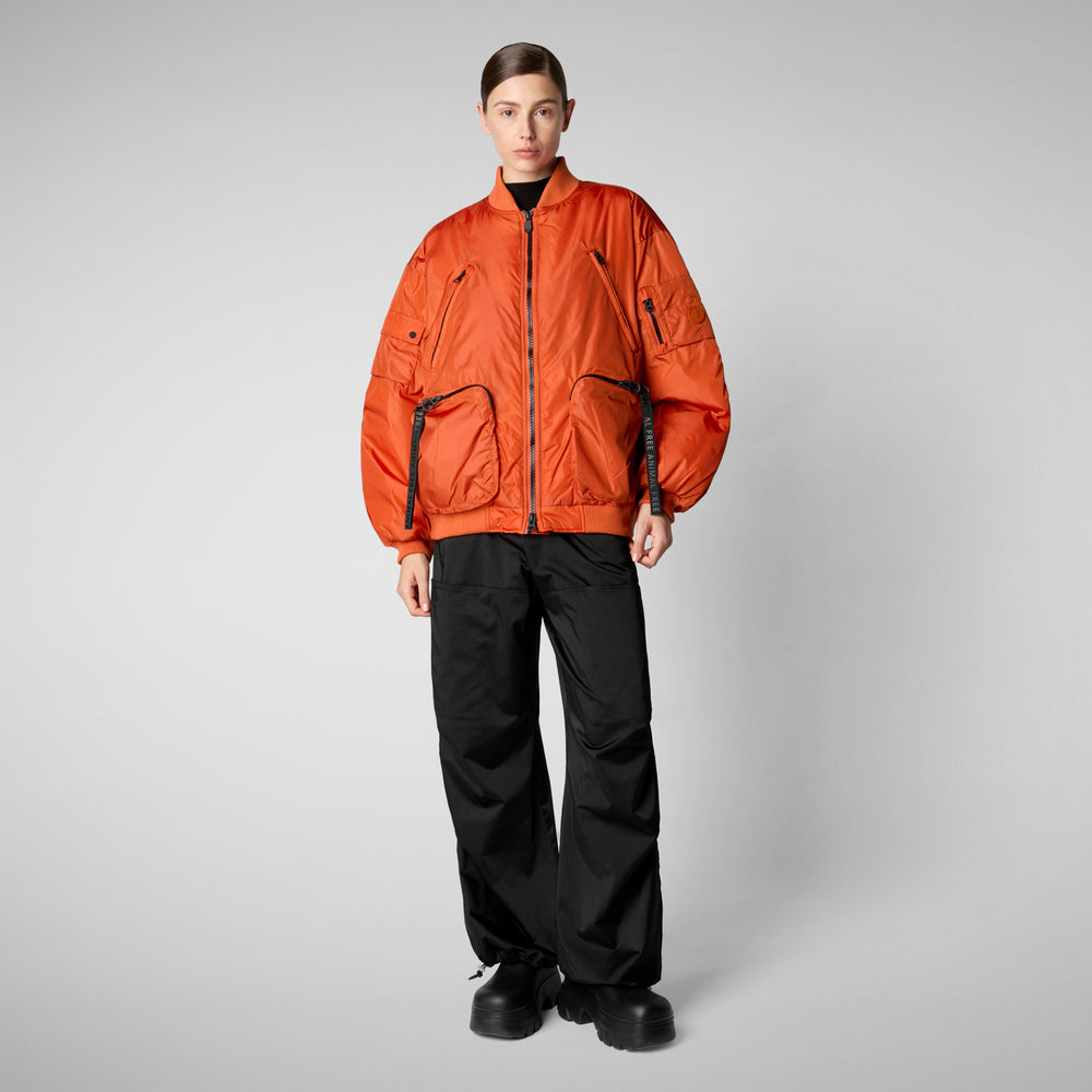 Save the duck Giacca bomber unisex Usher arancione Economico
