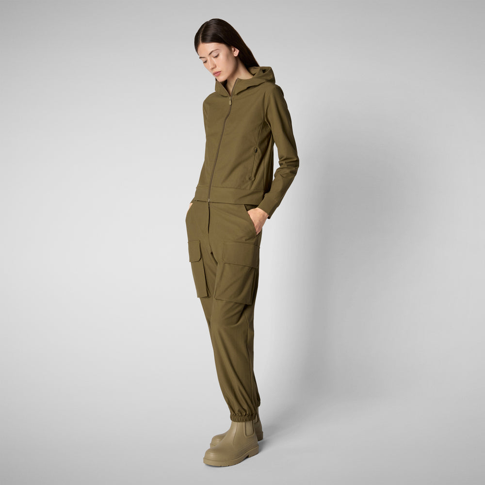 Save the duck PANTALONI CARGO DONNA GOSY VERDE MUSCHIO 2025