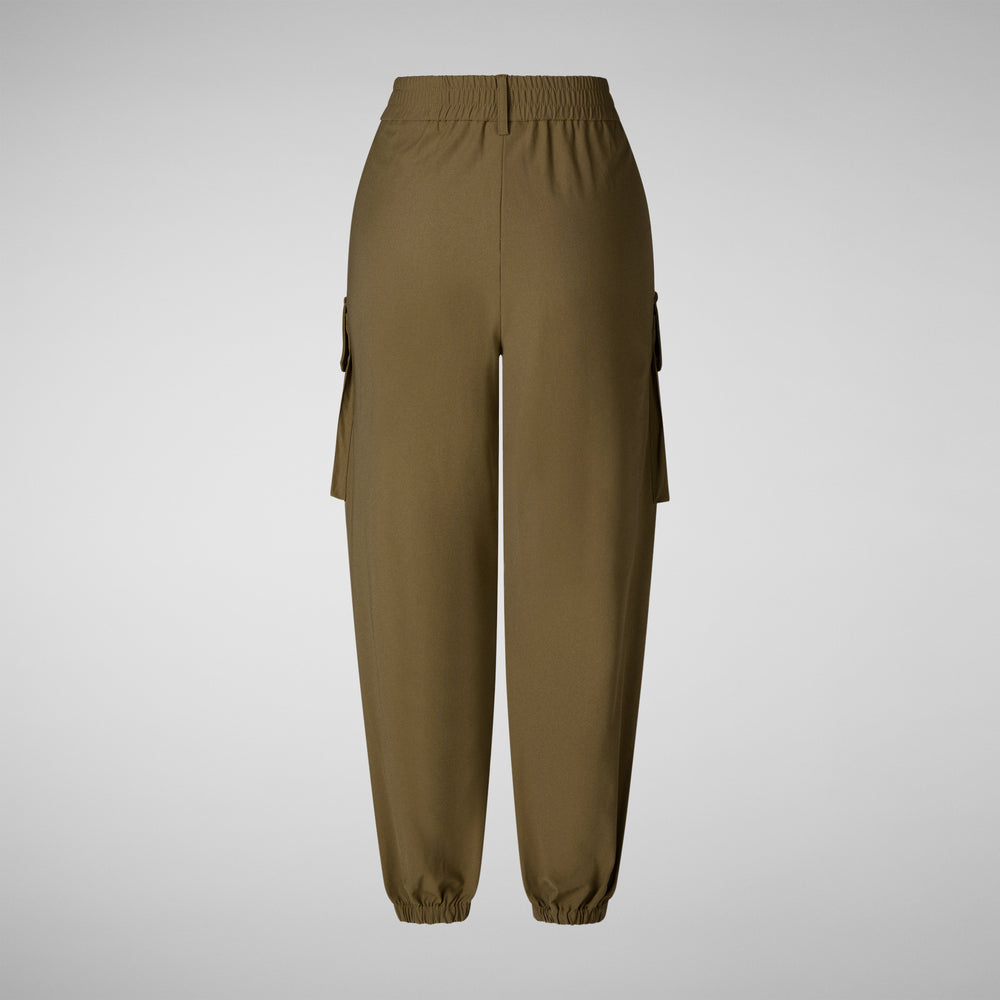 Save the duck PANTALONI CARGO DONNA GOSY VERDE MUSCHIO 2025