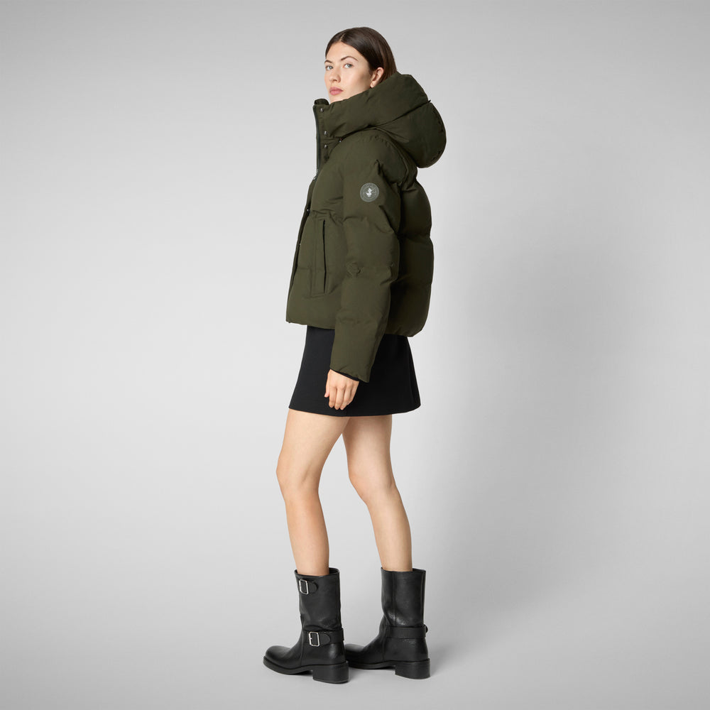 Save the duck PIUMINO ANIMAL FREE DONNA CALLIOPE VERDE TERRA Nuovo
