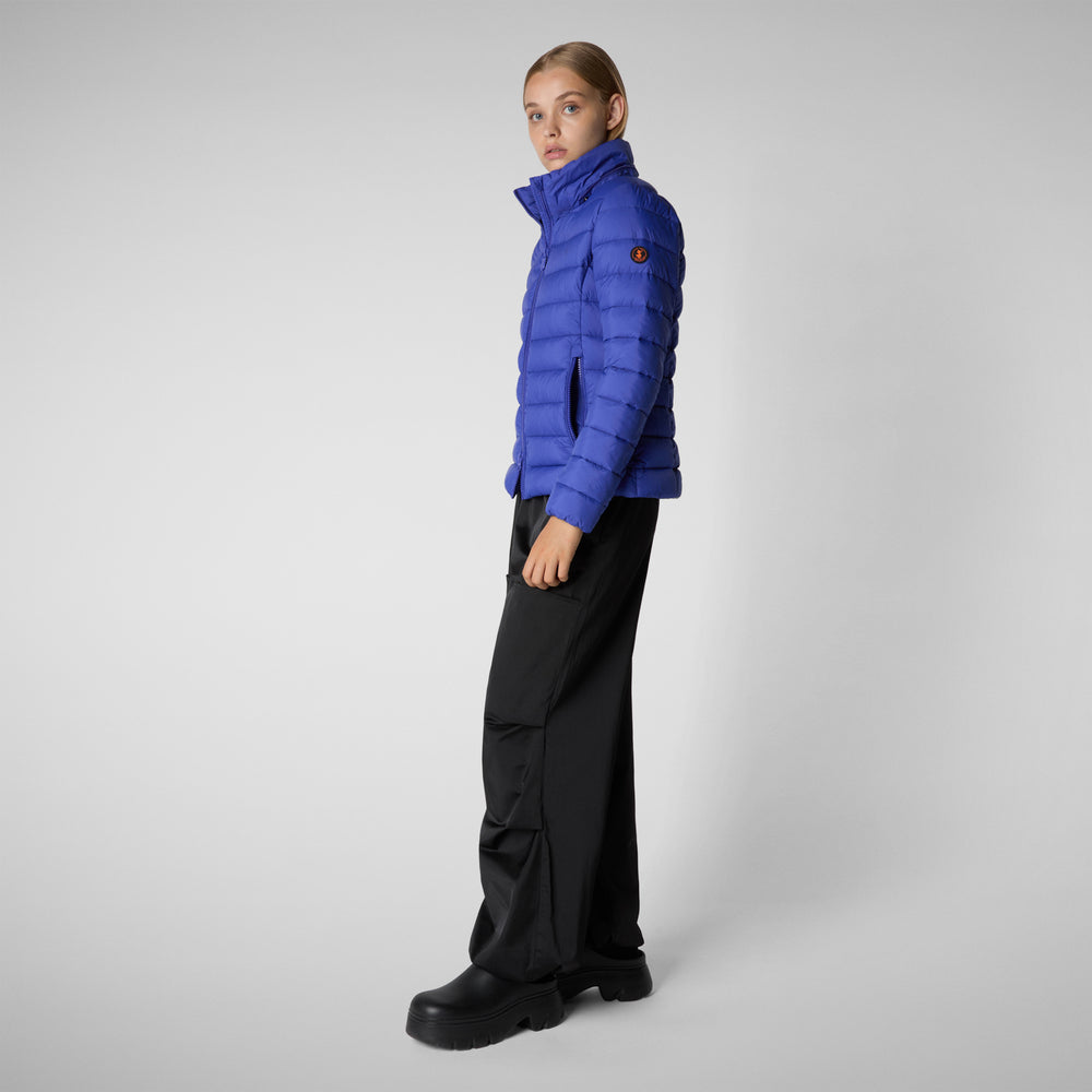 Save the duck PIUMINO ANIMAL FREE CON CAPPUCCIO DONNA AMELIE BLU GENZIANA Offerta