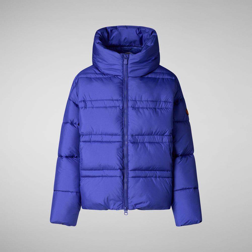 Save the duck PIUMINO ANIMAL FREE CON CAPPUCCIO DONNA KERI BLU GENZIANA Economico