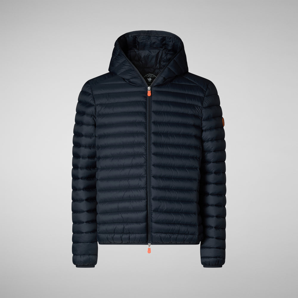 Save the duck PIUMINO ANIMAL FREE CON CAPPUCCIO UOMO DONALD BLU NERO Negozio