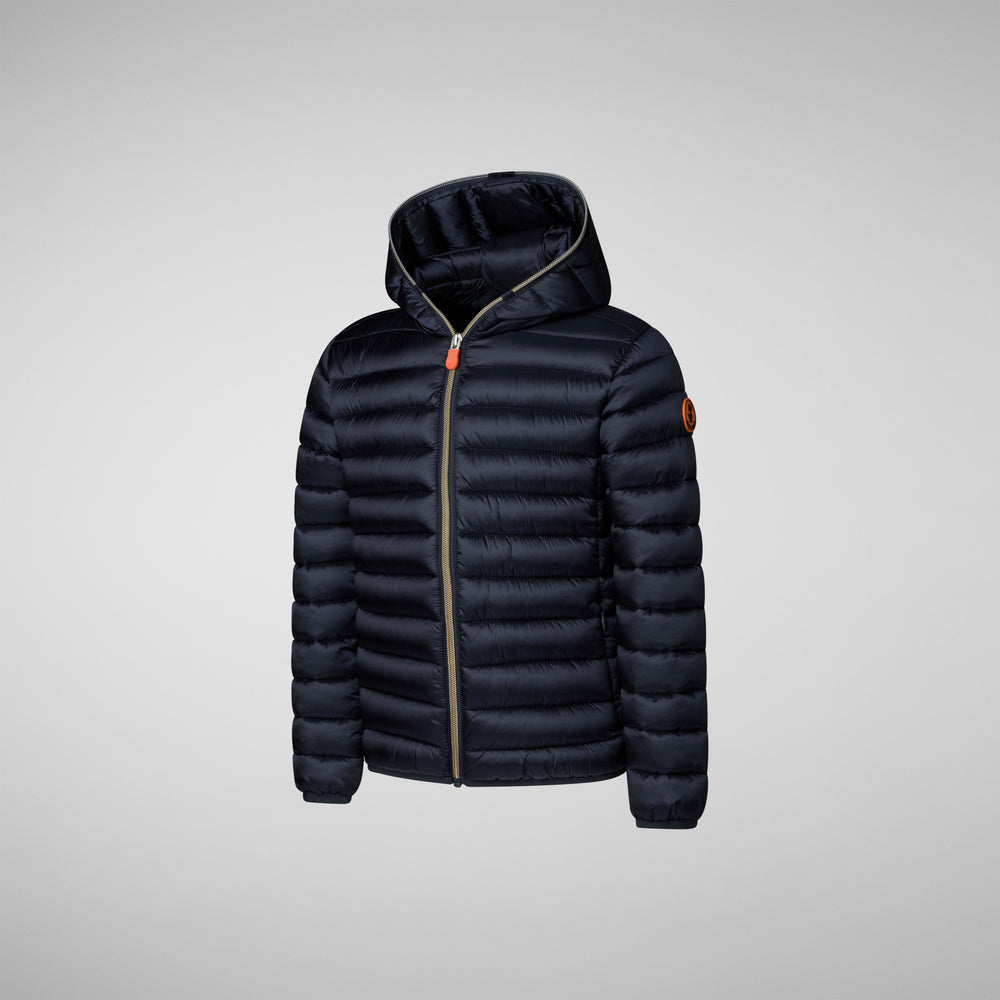 Save the duck PIUMINO ANIMAL FREE BAMBINA IRIS BLU NERO Moda