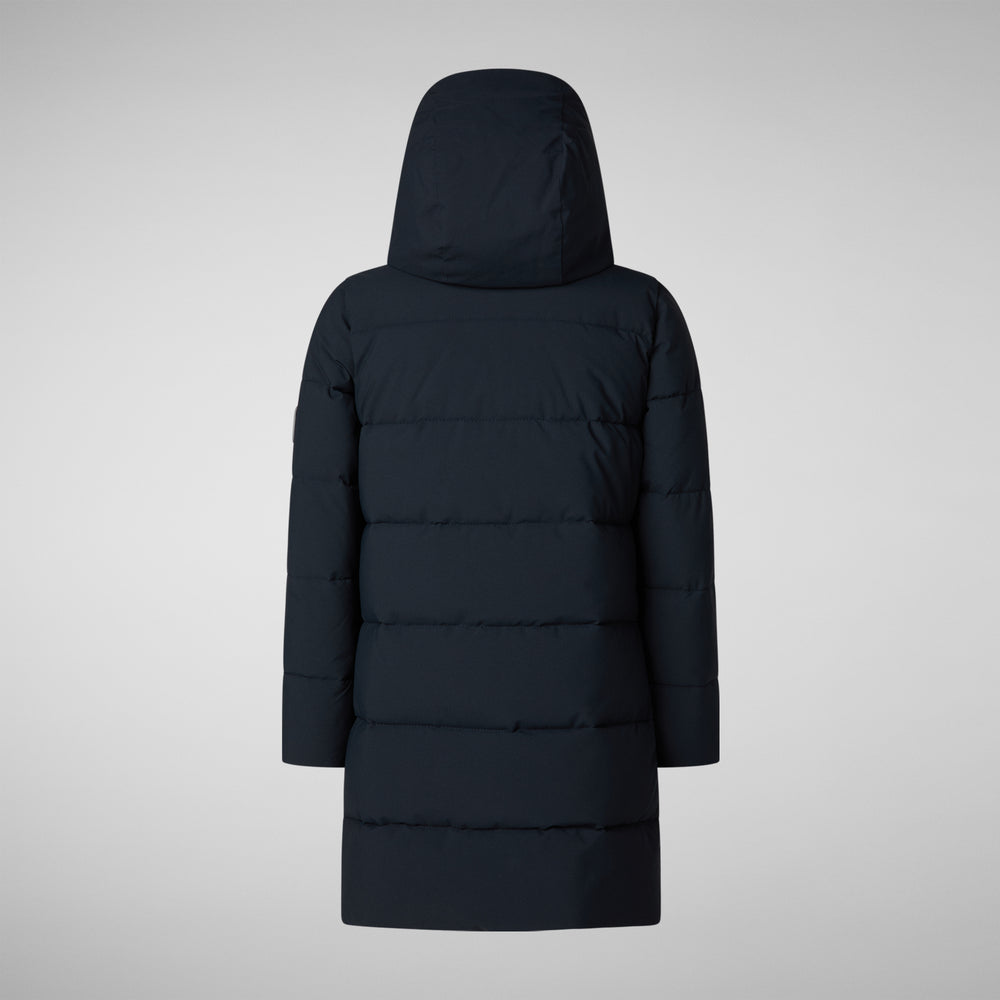 Save the duck PARKA CON CAPPUCCIO BAMBINA SELENE BLU NERO Italy