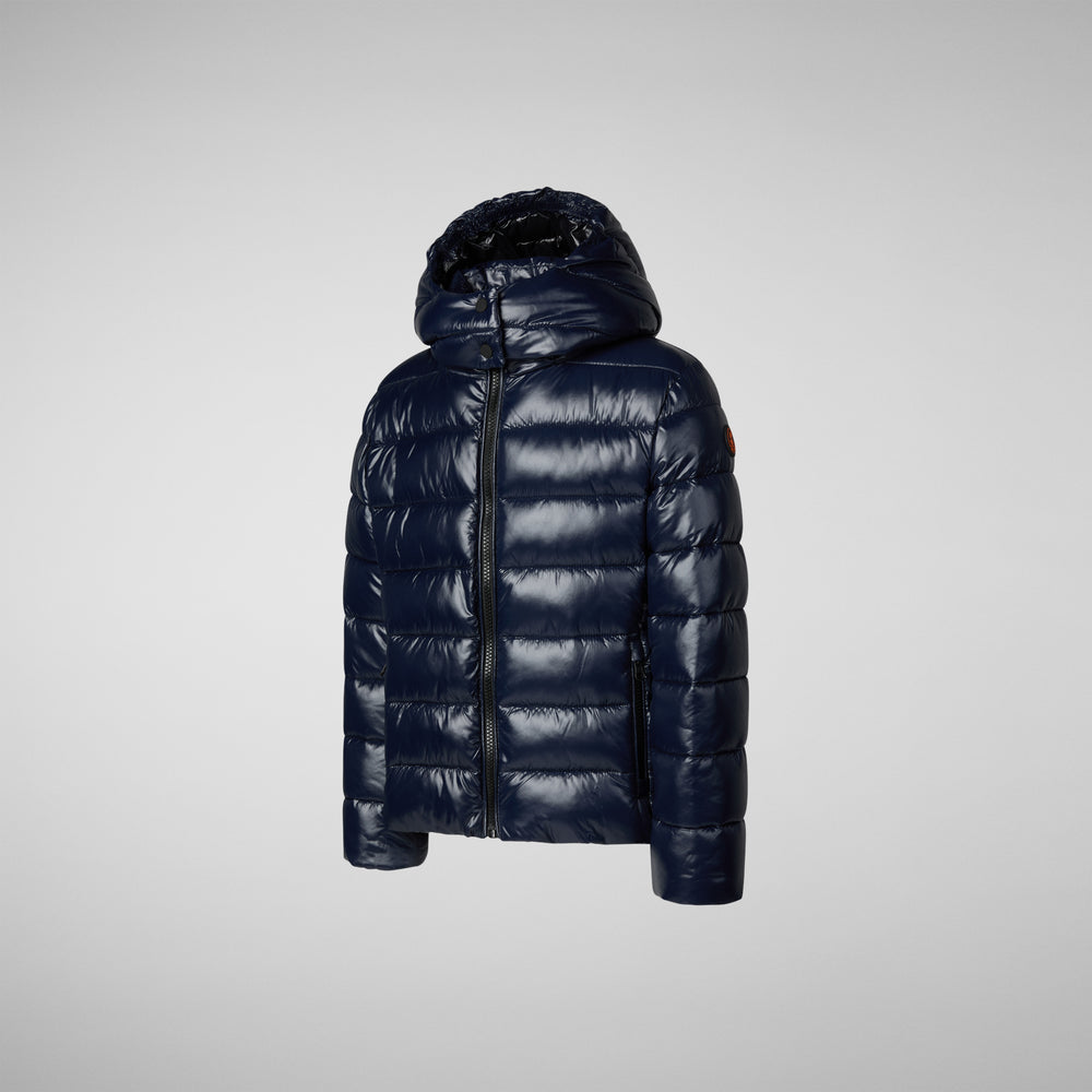 Save the duck PIUMINO ANIMAL FREE BAMBINA EVADINE BLU NERO Italia