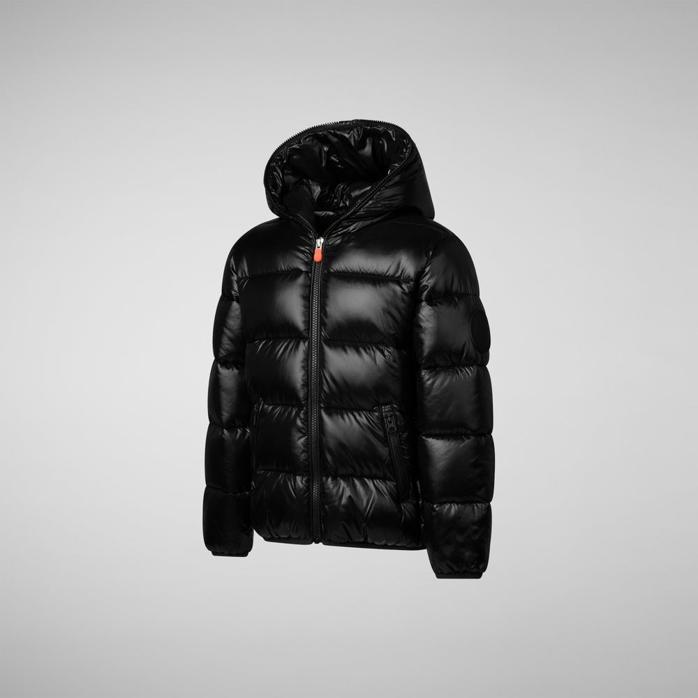 Save the duck PIUMINO ANIMAL FREE BAMBINA KATE NERO In Linea
