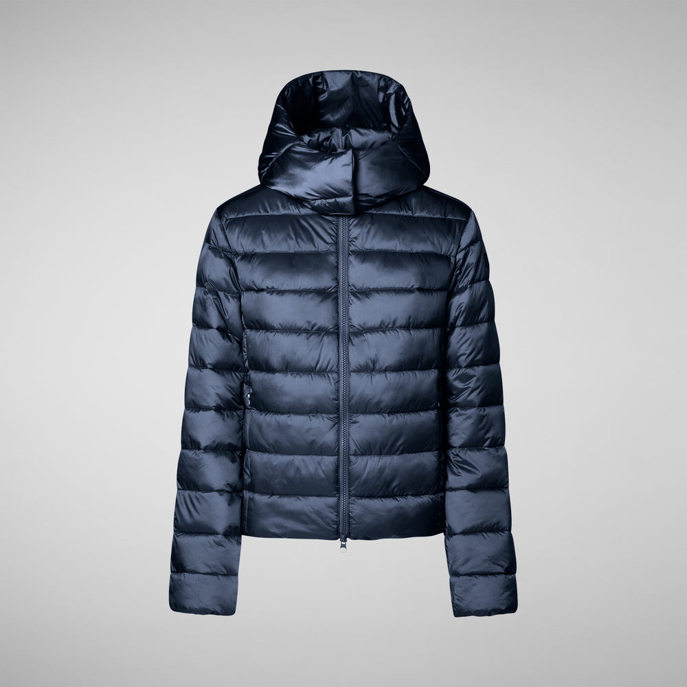 Save the duck PIUMINO ANIMAL FREE CON CAPPUCCIO DONNA LIANA BLU NOTTE Acquista Ora