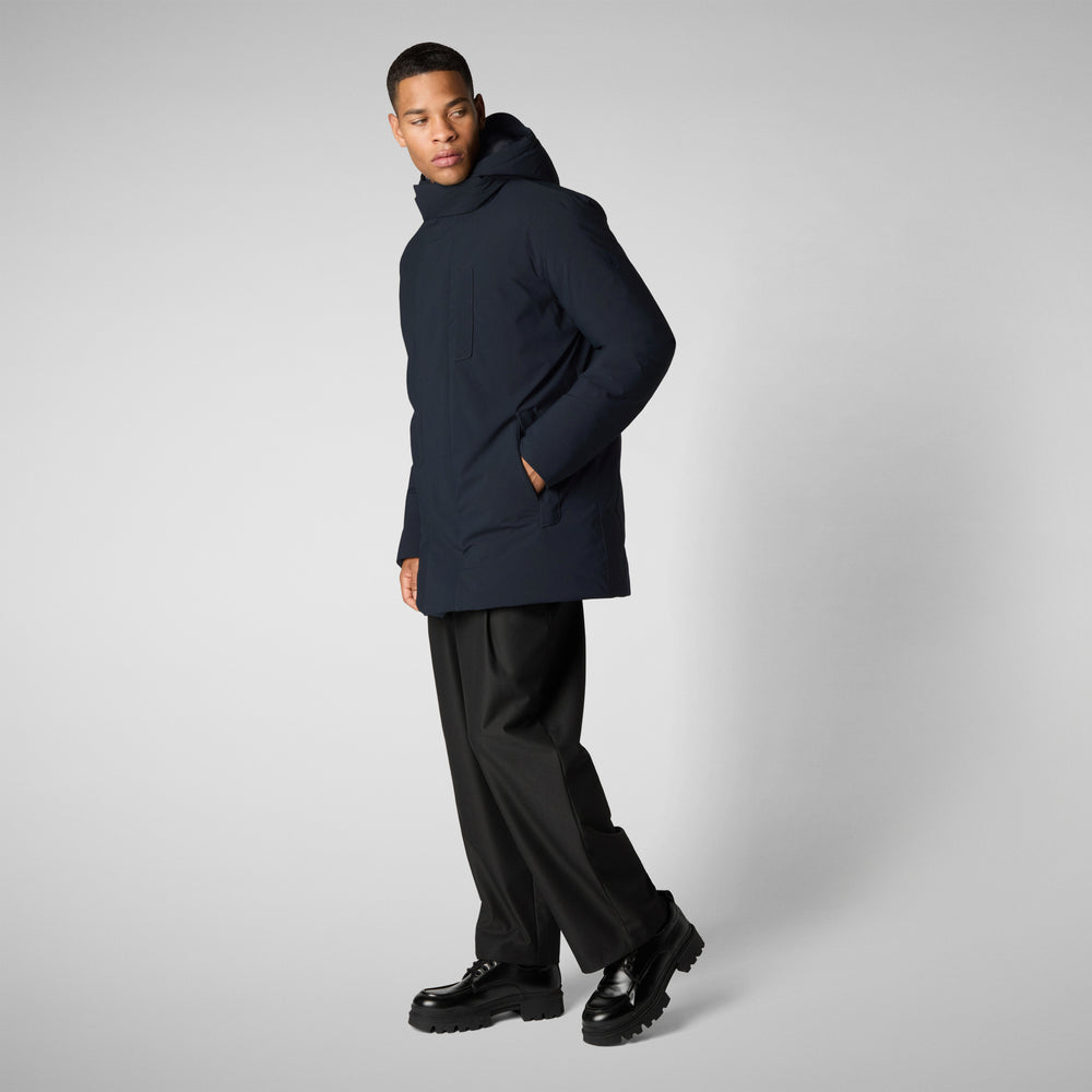 Save the duck PARKA UOMO SESLE IN BLU NERO Sconto