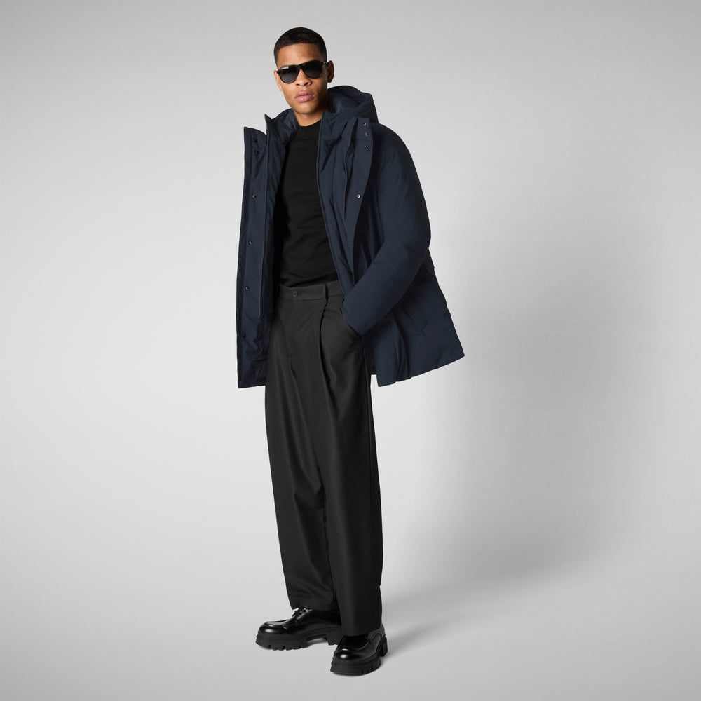 Save the duck PARKA UOMO SESLE IN BLU NERO Sconto