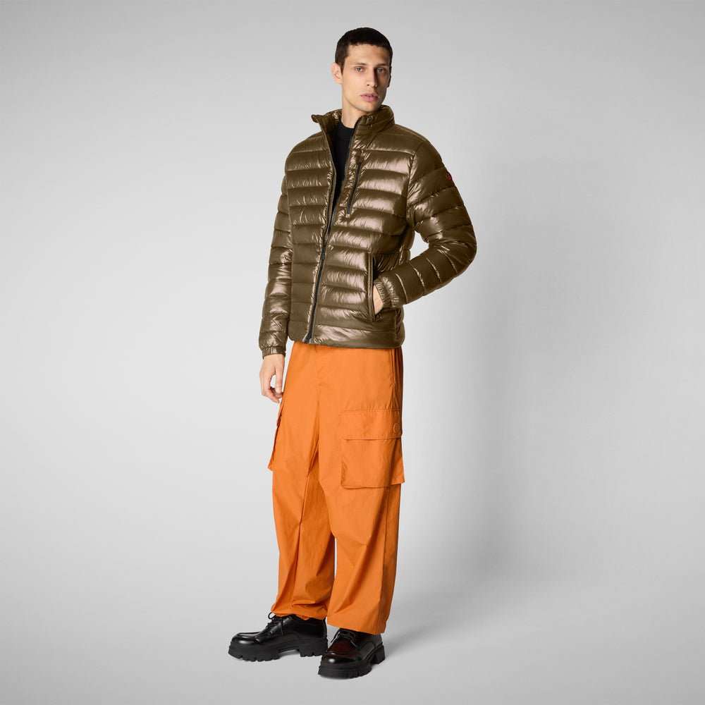 Save the duck GIACCA UOMO HOLDEN IN BARK GREEN In Vendita