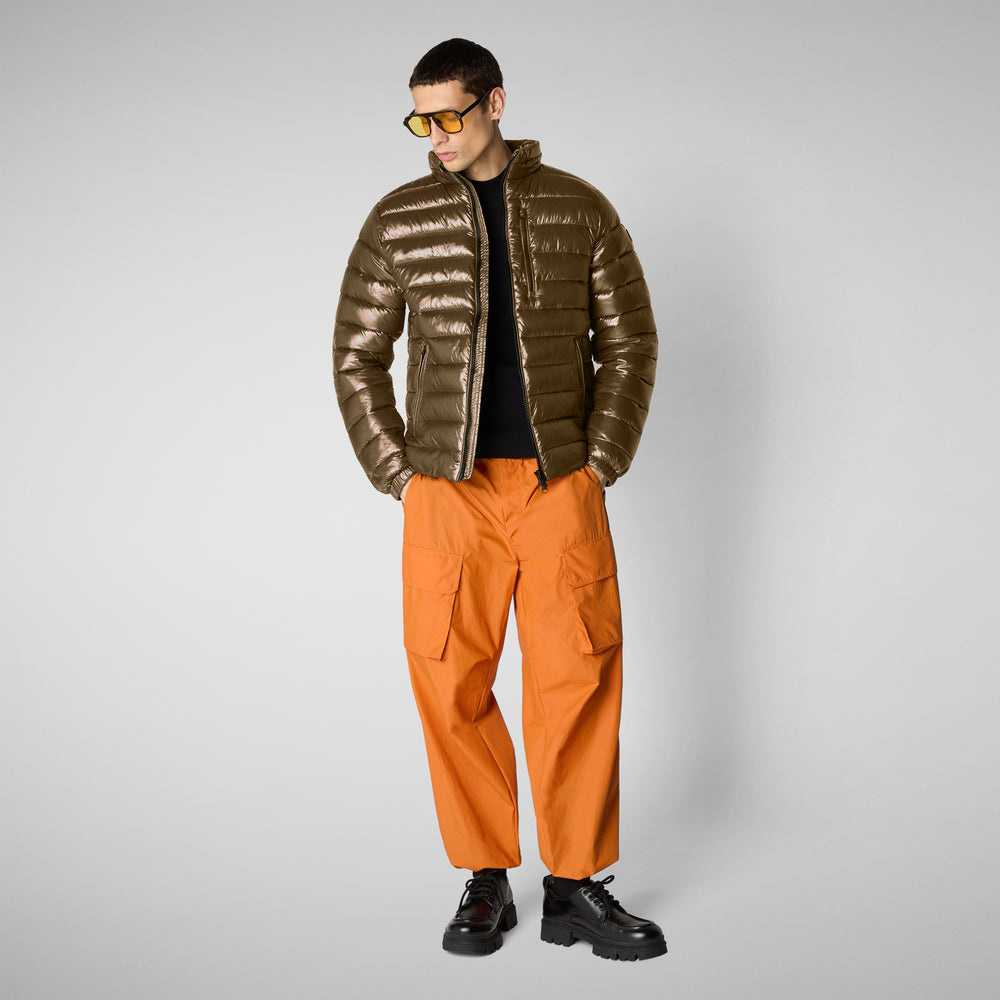 Save the duck GIACCA UOMO HOLDEN IN BARK GREEN In Vendita