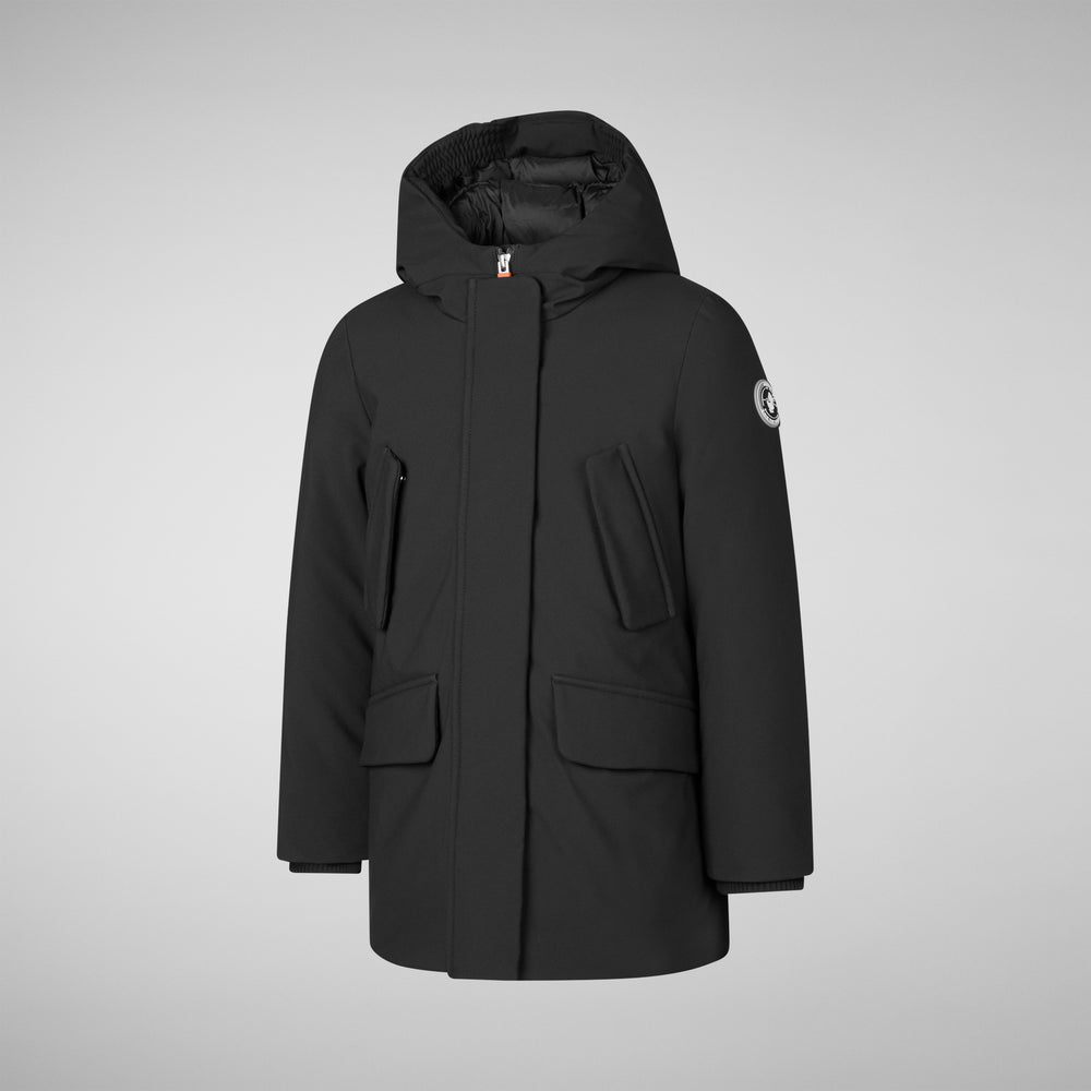 Save the duck PARKA CON CAPPUCCIO BAMBINA ALLY NERO I Più Venduti