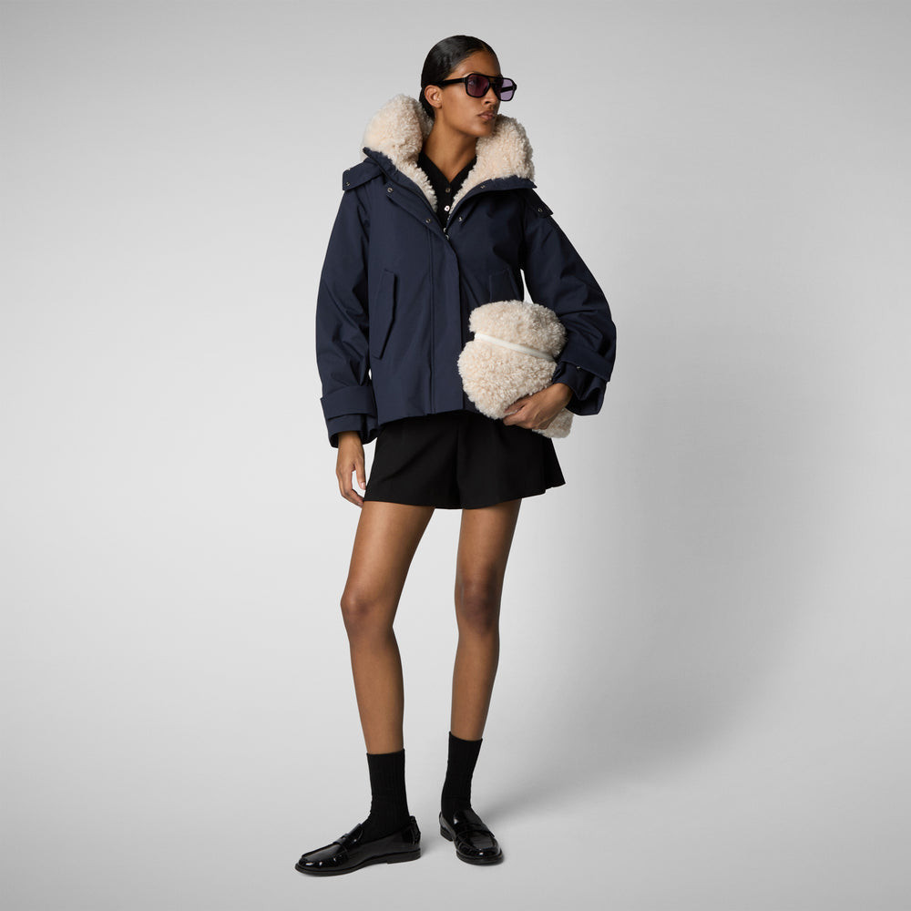 Save the duck giacca donna DONNA ORIANE BLU NERO Nuova