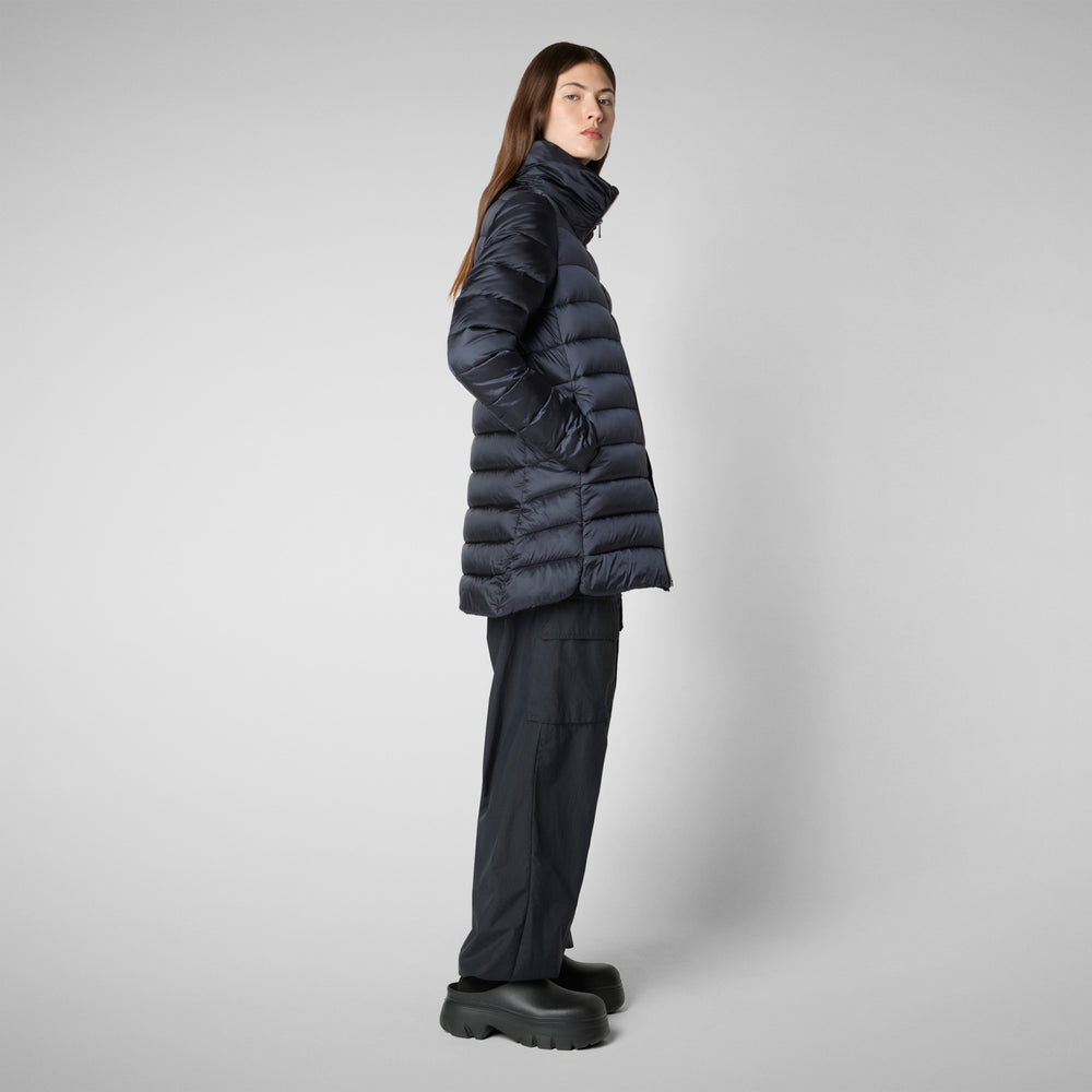 Save the duck PIUMINO ANIMAL FREE DONNA LYDIA BLU NERO 2025