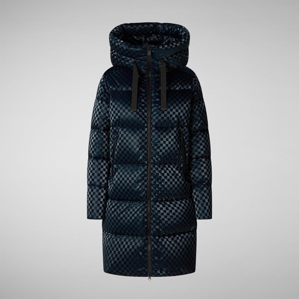 Save the duck PIUMINO ANIMAL FREE CON CAPPUCCIO AMARANTA BLU NERO Italy