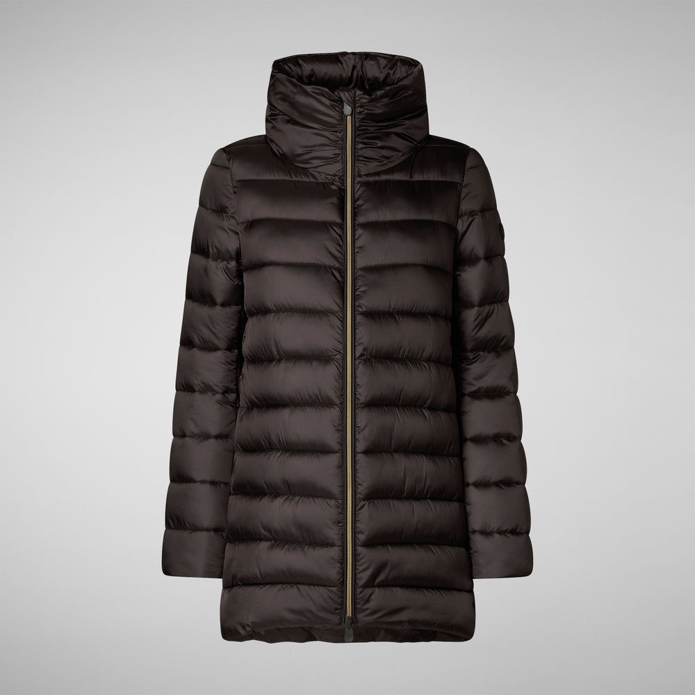 Save the duck PIUMINO ANIMAL FREE DONNA LYDIA BROWN NERO Sottocosto