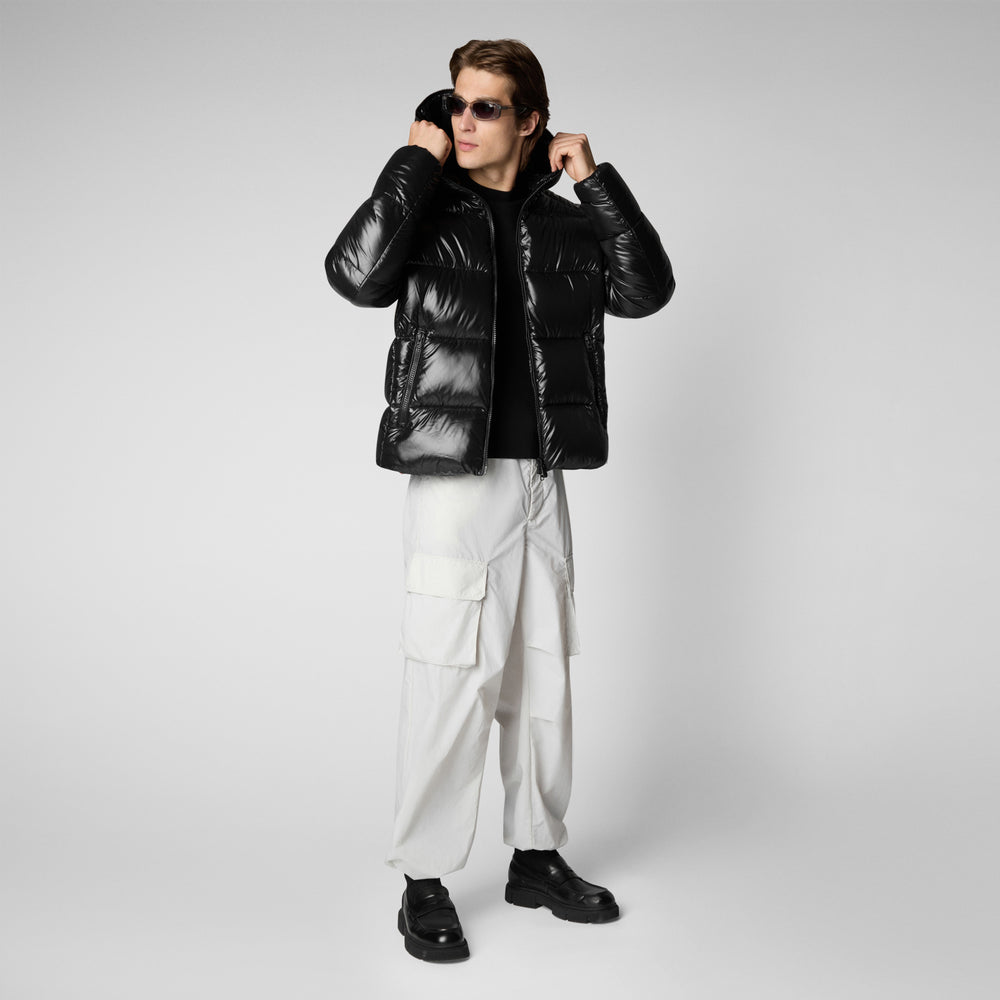 Save the duck PIUMINO ANIMAL FREE CON CAPPUCCIO UOMO EDGARD NERO Outlet