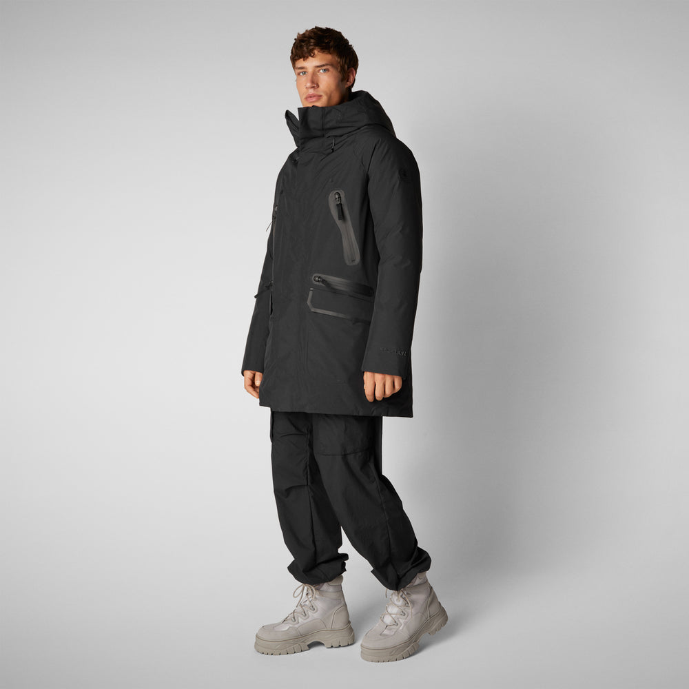 Save the duck PARKA UOMO HARVEY IN NERO Vendita Calda