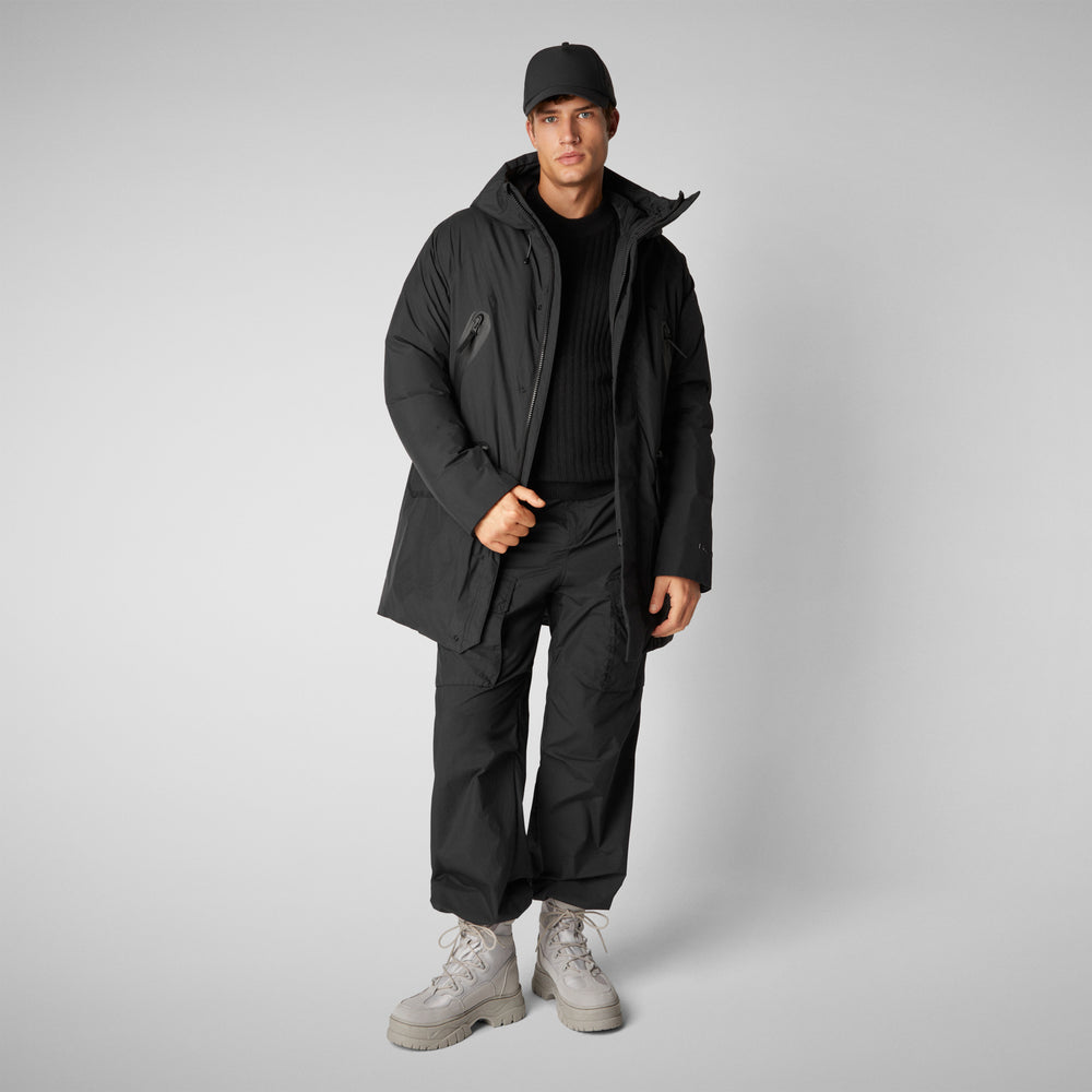 Save the duck PARKA UOMO HARVEY IN NERO Vendita Calda