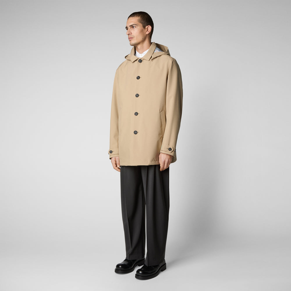 Save the duck Impermeabile uomo Benjamin beige scuro Soddisfazione Garantita