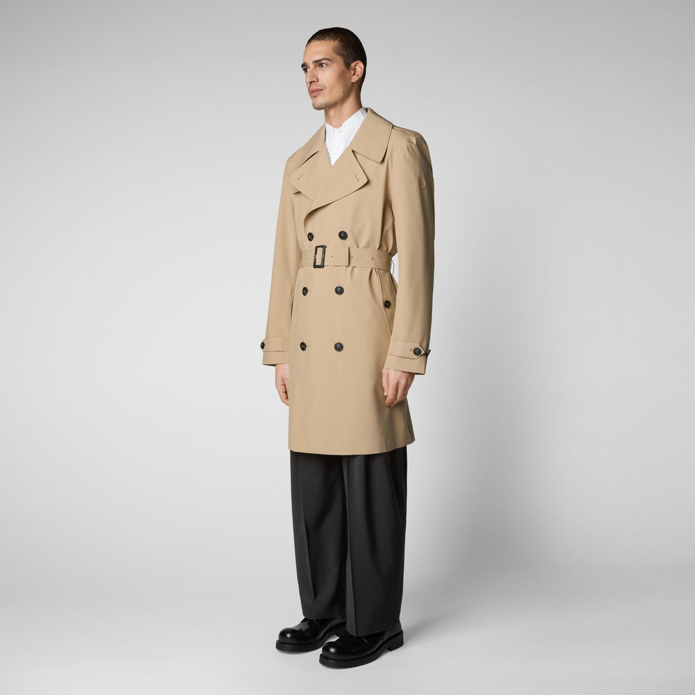 Save the duck Impermeabile uomo Zarek sturdust beige Qualità Garantita