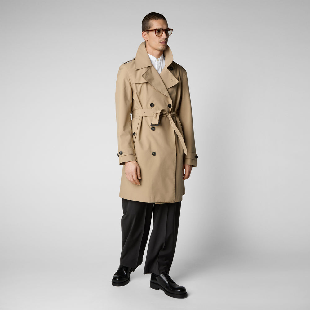 Save the duck Impermeabile uomo Zarek sturdust beige Qualità Garantita