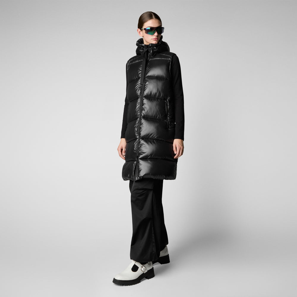 Save the duck GILET CON CAPPUCCIO DONNA IRIA NERO Convenienza