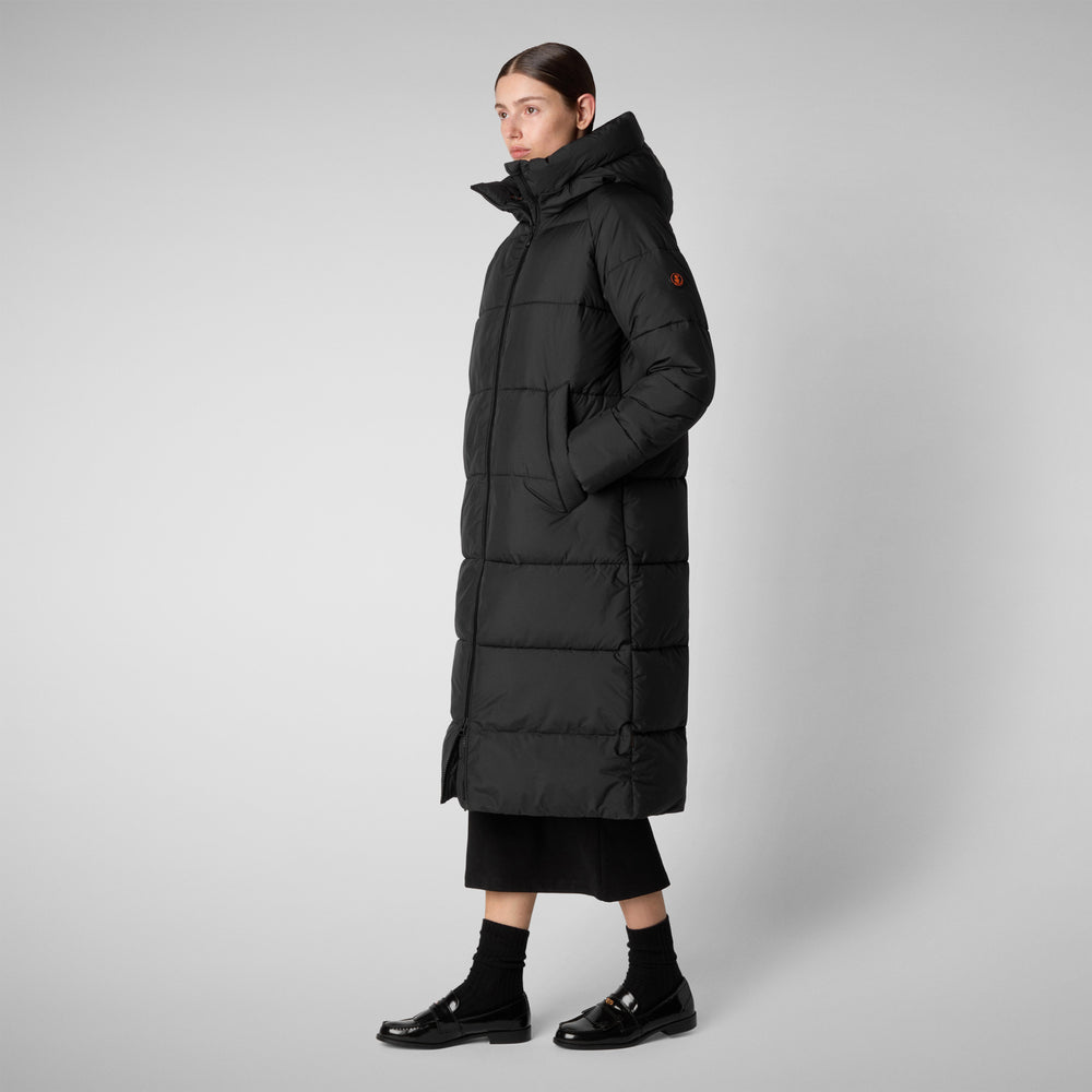 Save the duck PIUMINO ANIMAL FREE CON CAPPUCCIO DONNA JANIS NERO Hotsell