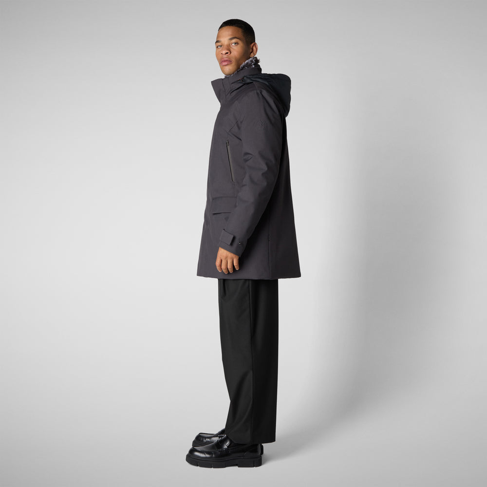 Save the duck GIACCA UOMO AMBROSE CHARCOAL GREY MELANGE In Saldo