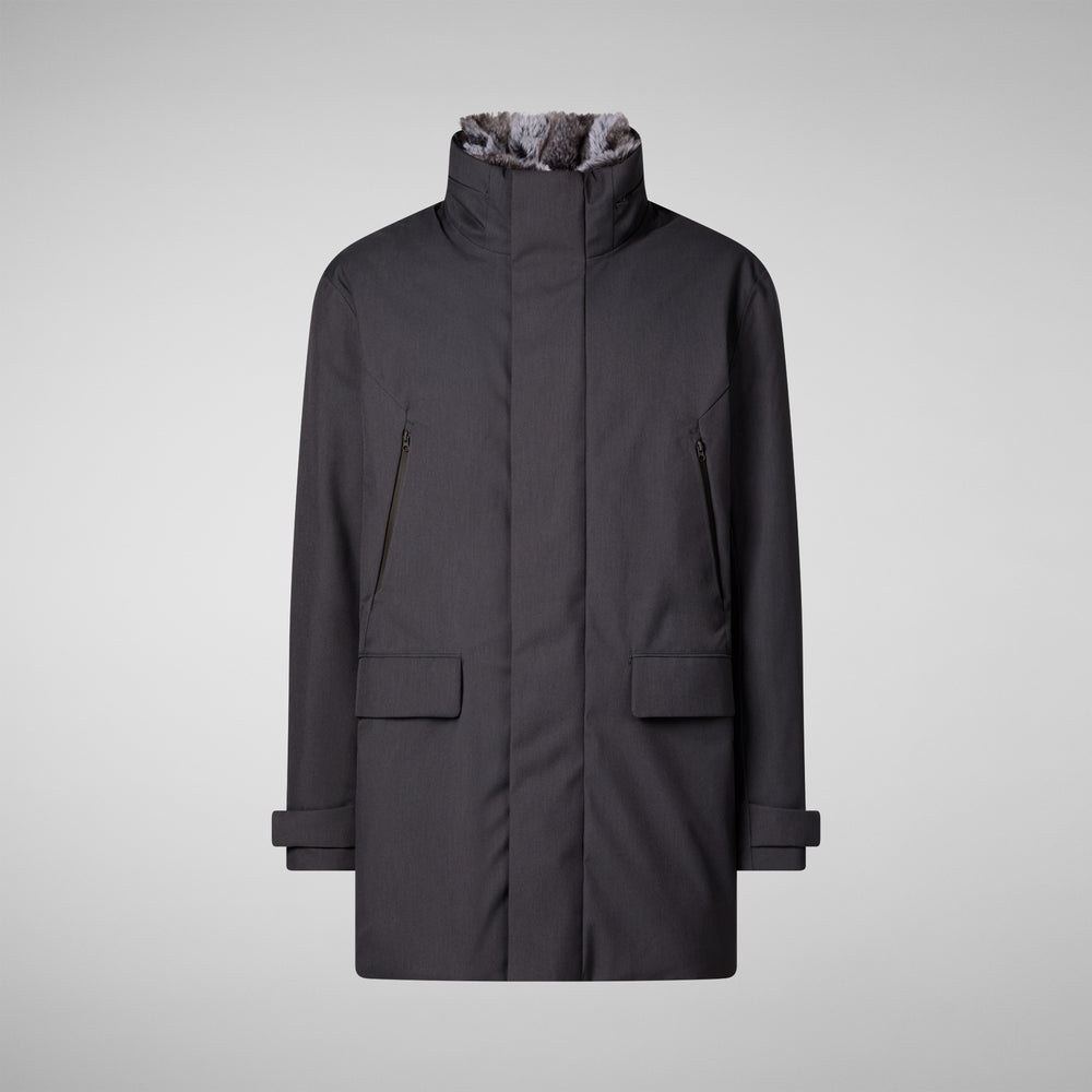 Save the duck GIACCA UOMO AMBROSE CHARCOAL GREY MELANGE In Saldo