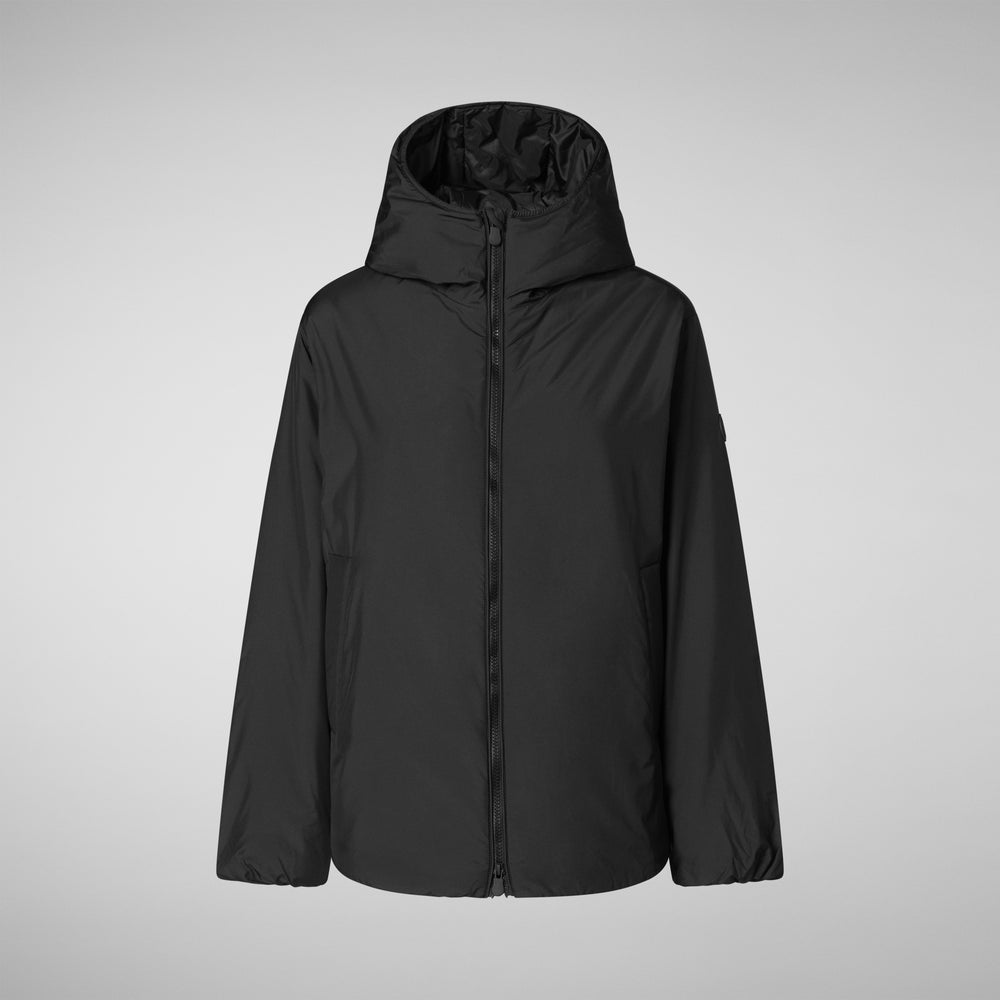 Save the duck CAPPOTTO CON CAPPUCCIO NIAZ NERO In Linea