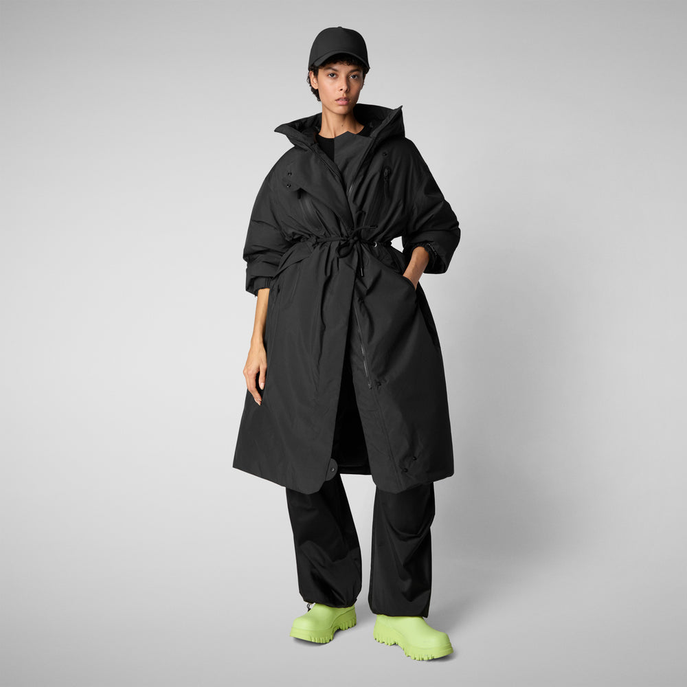 Save the duck PARKA CON CAPPUCCIO DONNA REIRA NERO Vendita