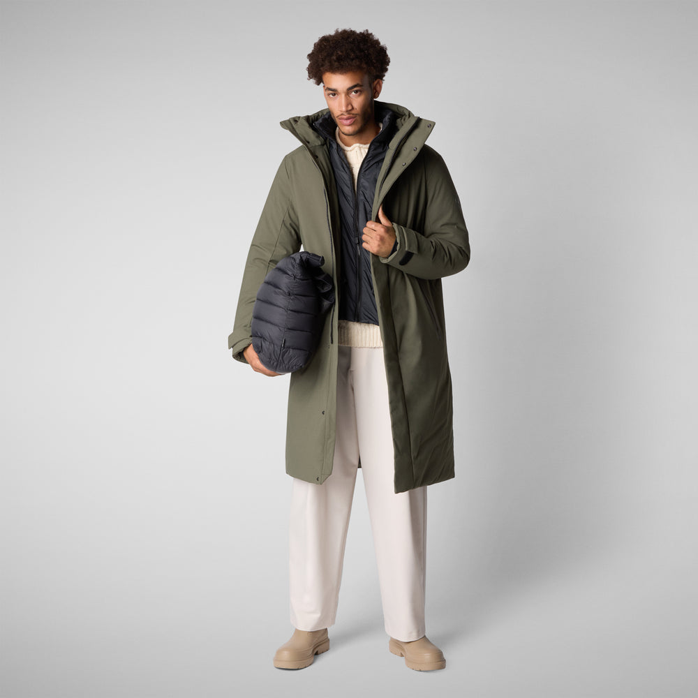 Save the duck PARKA UOMO RODERICK IN LAUREL GREEN Prezzo Ridotto