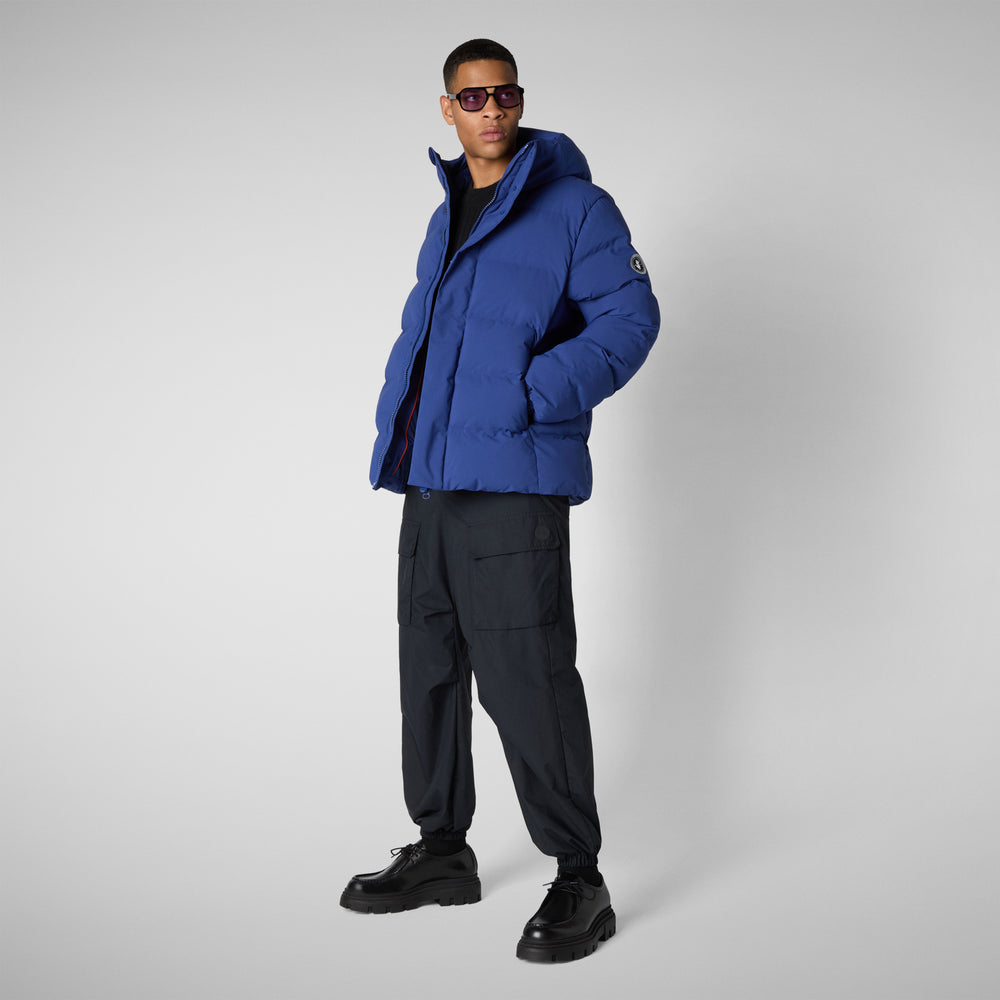 Save the duck PARKA UOMO LELAND IN ECLIPSE BLUE Sottocosto