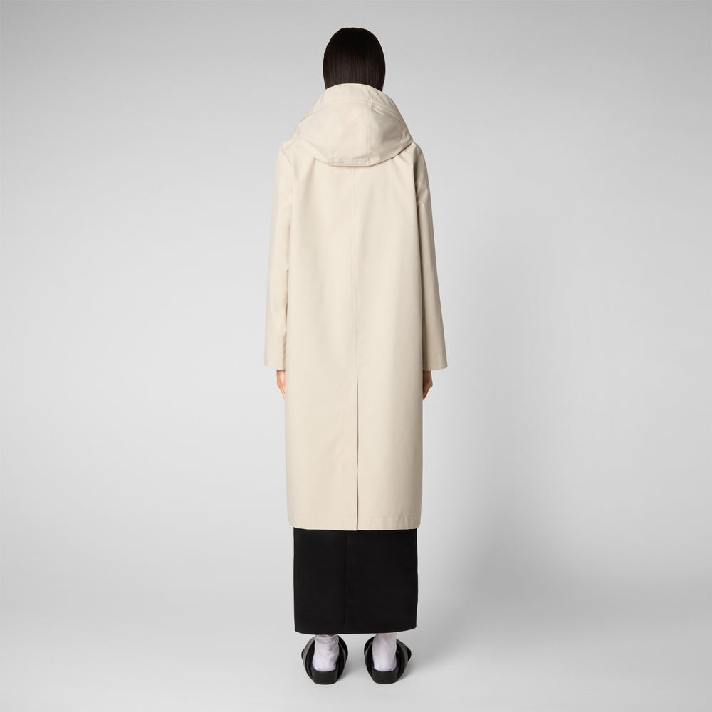 Save the duck Impermeabile donna Asia beige crema Ultimi tre giorni